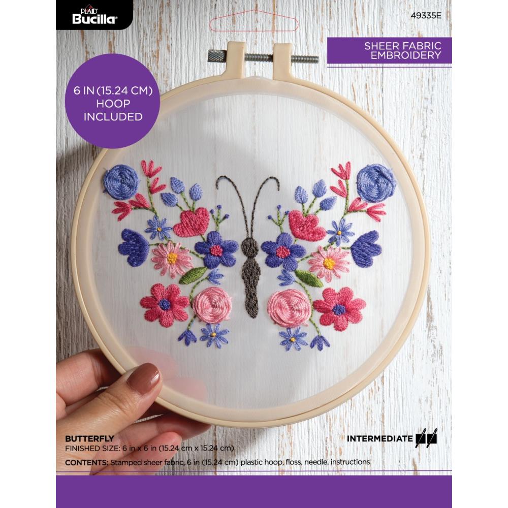 Monarch Butterfly Felt Embroidery Kit | Harts Fabric