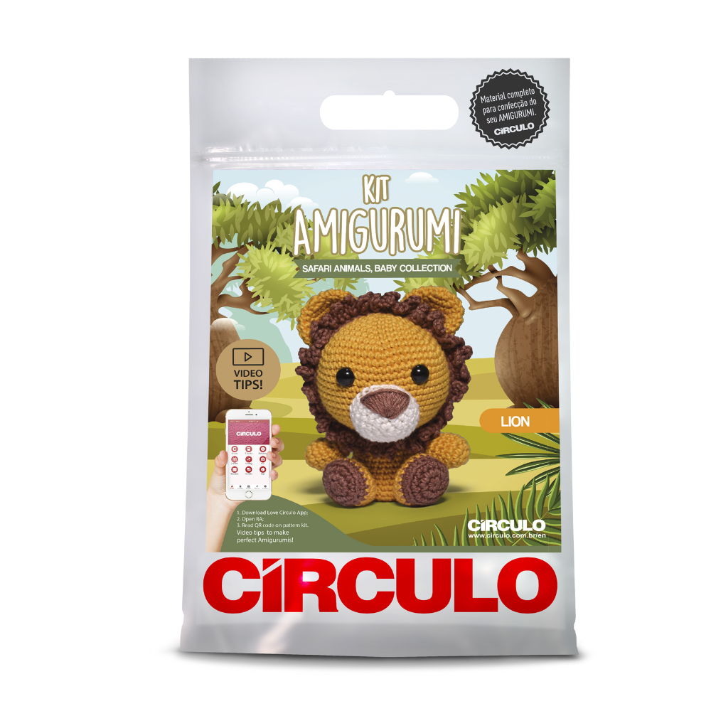 Circulo Amigurumi Lion Kit Kit Packaging