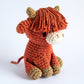 Hoooked Crocheted Amigurumi "Aidan" Highland Cow Kit