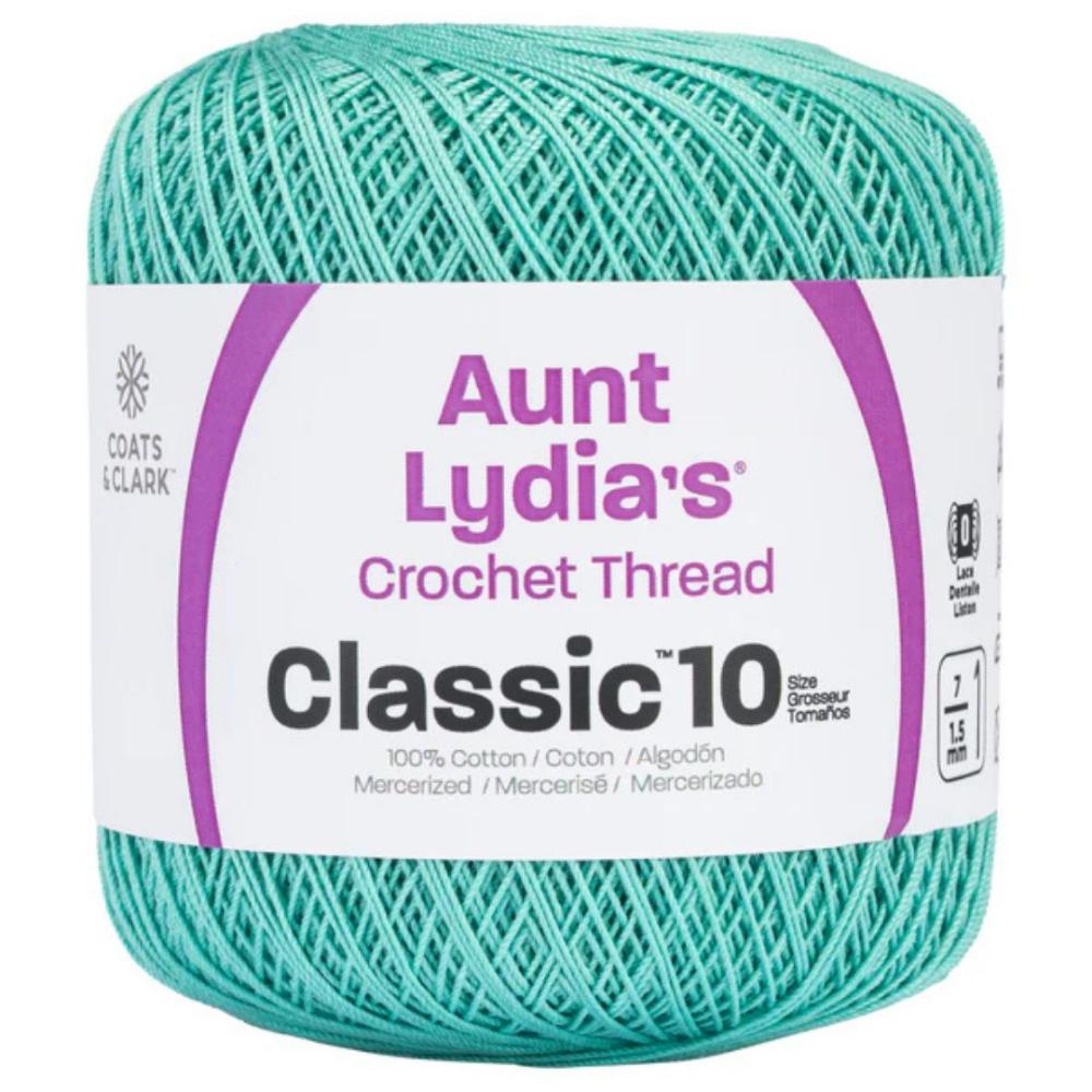 Aunt Lydia's Size Crochet Cotton Classic 10  Aqua 450