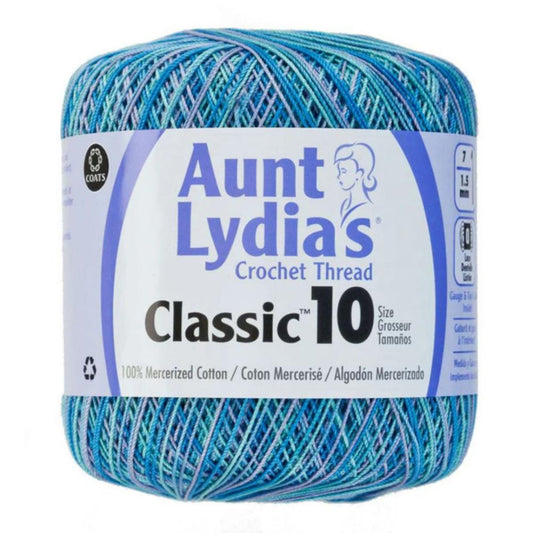 Aunt Lydia's Size 10 Crochet Cotton Ocean 995