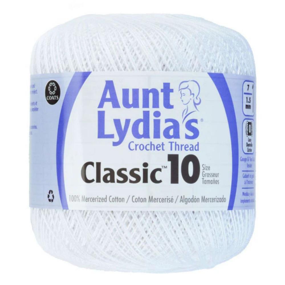 Aunt Lydia's Size 10 Crochet Cotton White