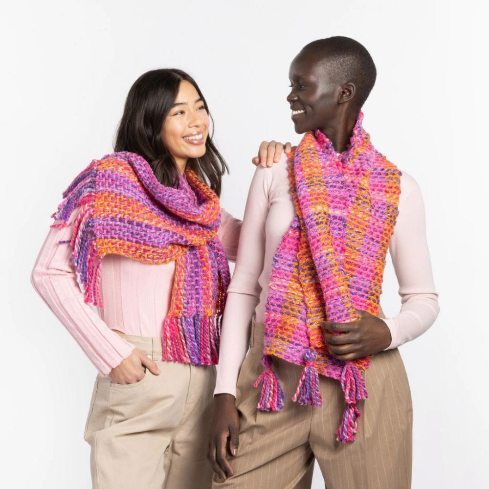 Bernat Quickweave Scarf Weaving Kit - Citrus Twist