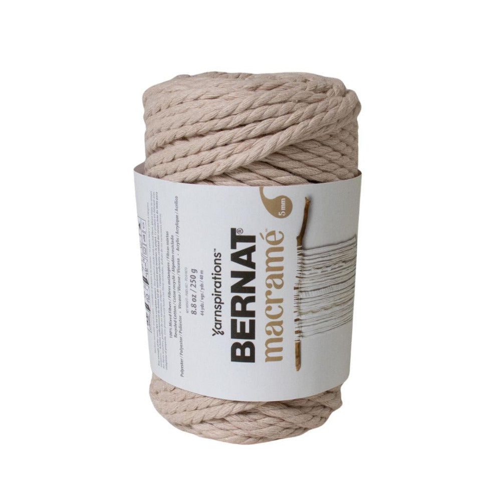 Bernat Macramé Yarn Taupe 66002