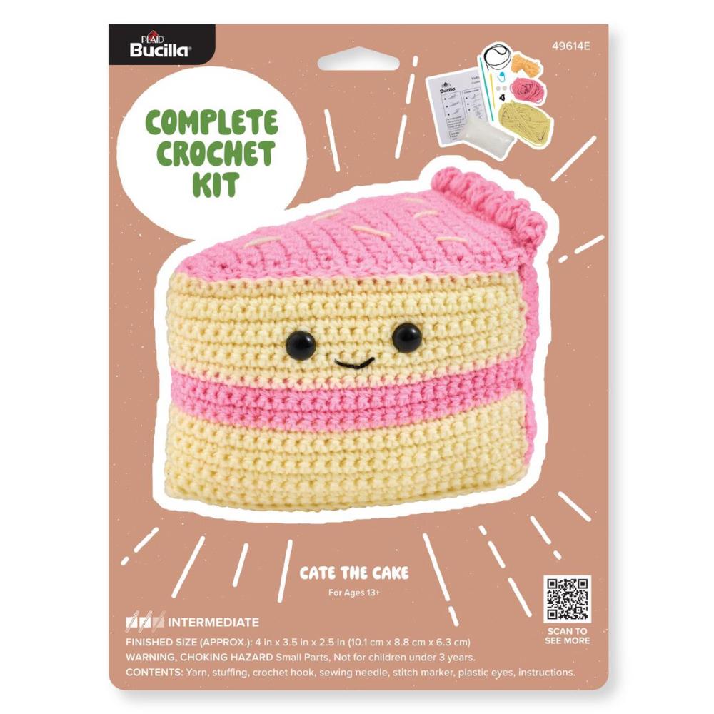 Bucilla Amigurumi Crochet Kit "Cate the Cake"