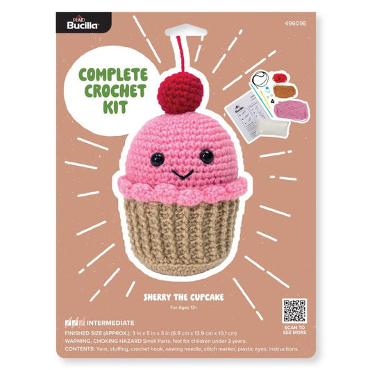 Bucilla Amigurumi Crochet Kit "Sherry the Cupcake"