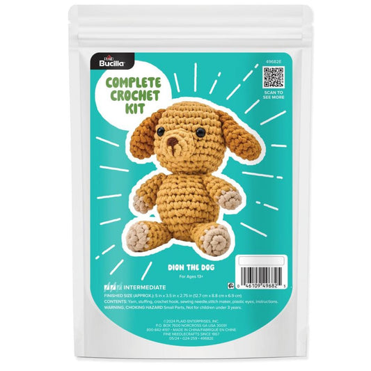 Bucilla Amigurumi Crochet Kit "Dion the Dog"