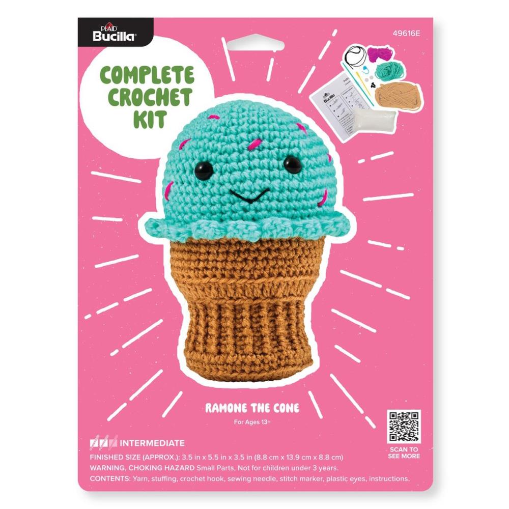 Bucilla Amigurumi Crochet Kit "Ramone the Cone"