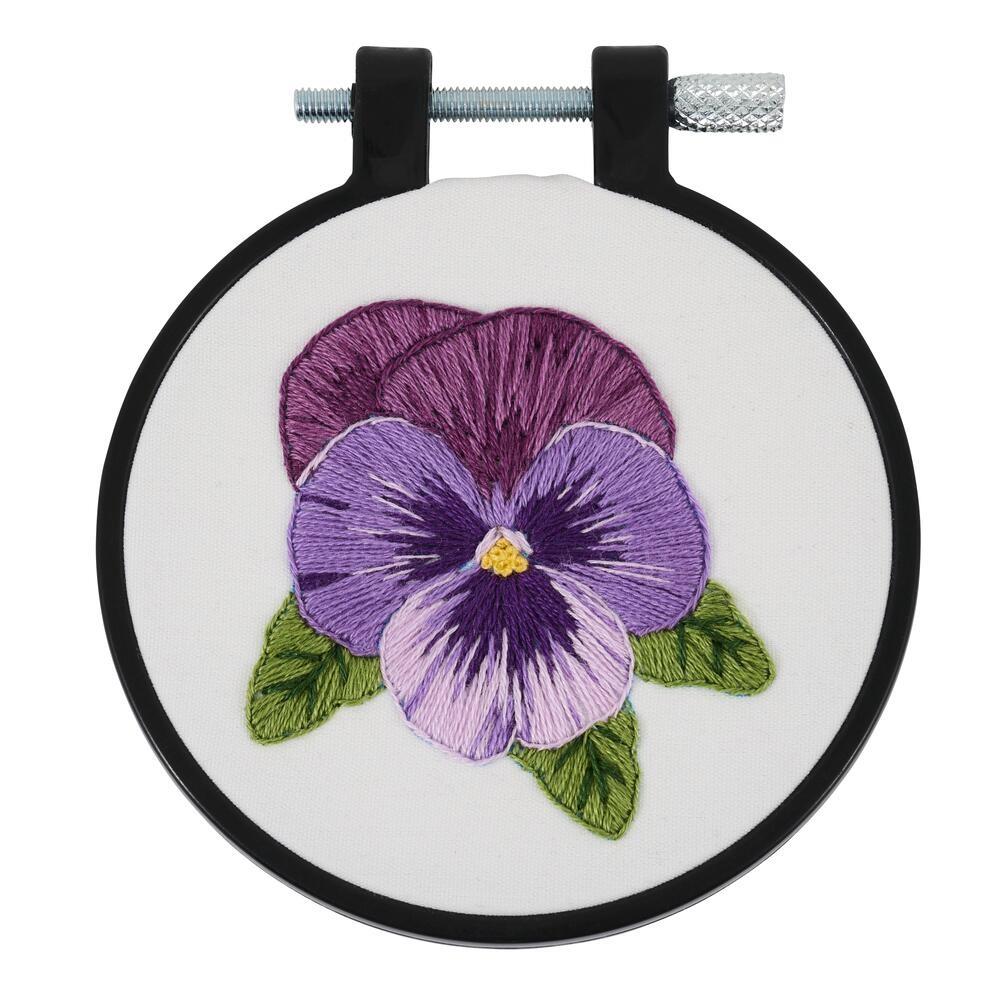 Bucilla Stamped Embroidery Kit - Pretty Pansy