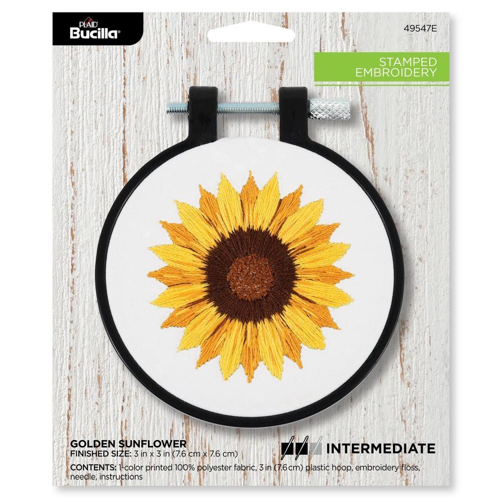 Bucilla Stamped Embroidery Kit - Sunflower