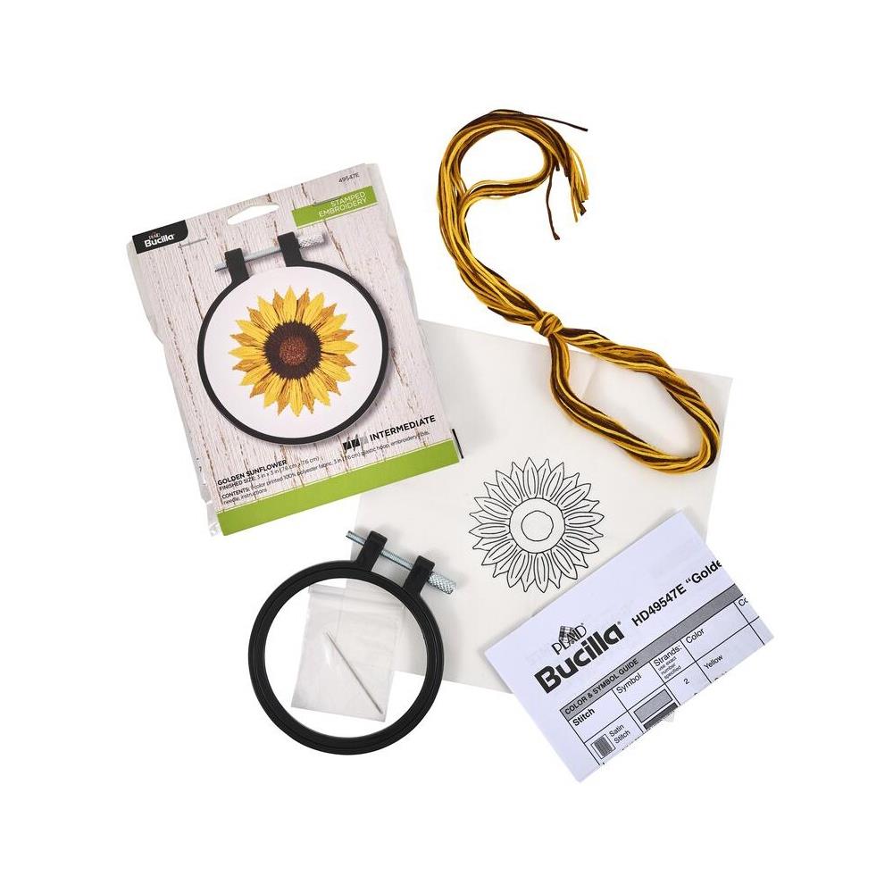 Bucilla Stamped Embroidery Kit - Sunflower