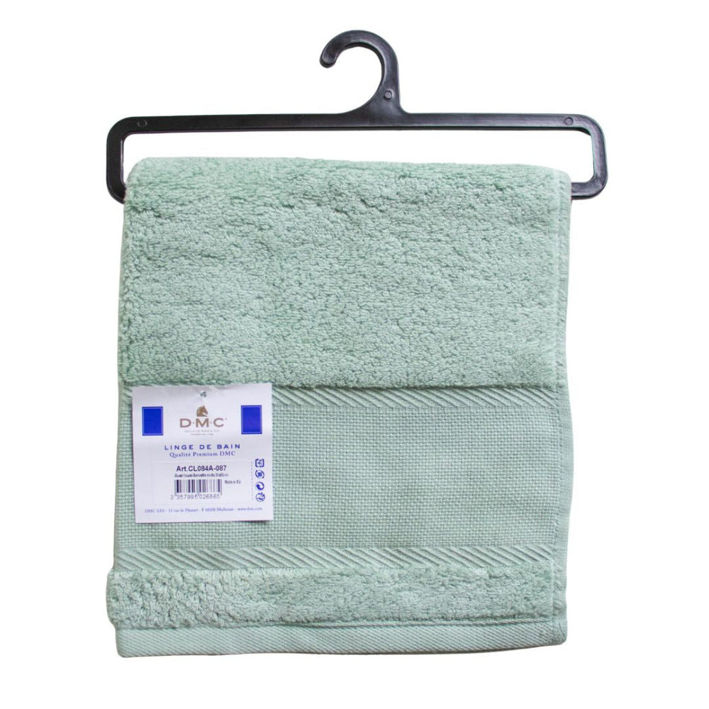 DMC Stitchable Guest Towel - Willow Green 30cm x 50cm