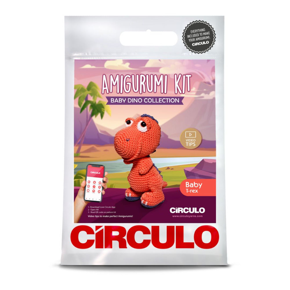 Circulo Amigurumi Kit "Baby Dino" Baby T-Rex