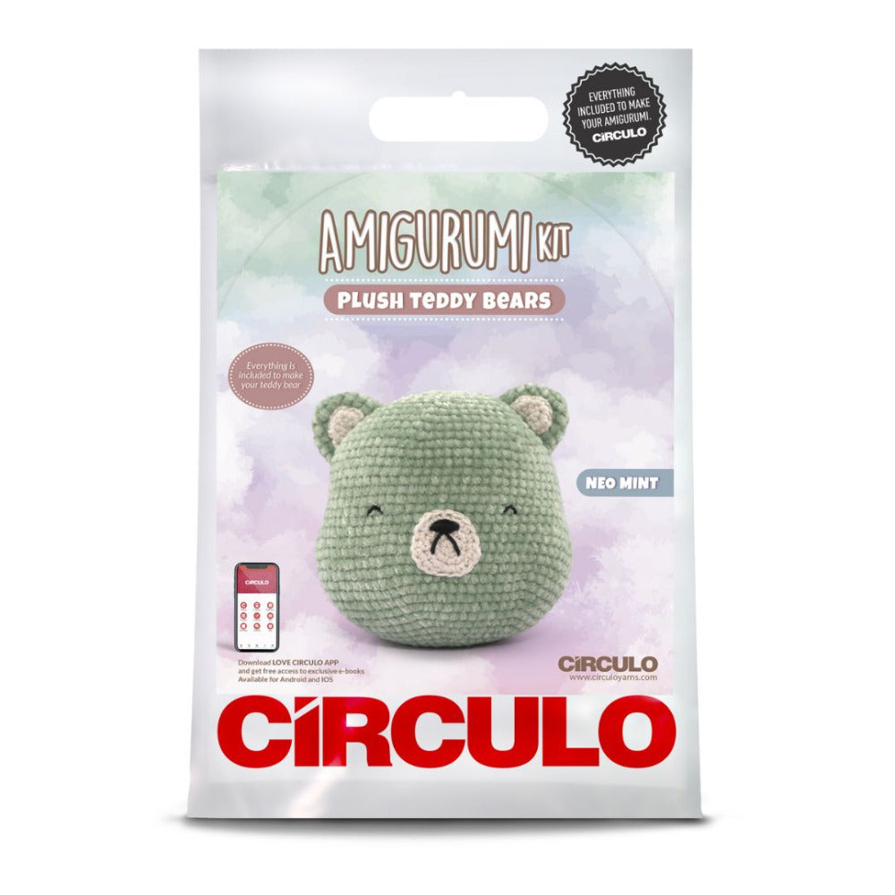 Circulo Amigurumi Kit "Neo Mint" Plush Teddy kit