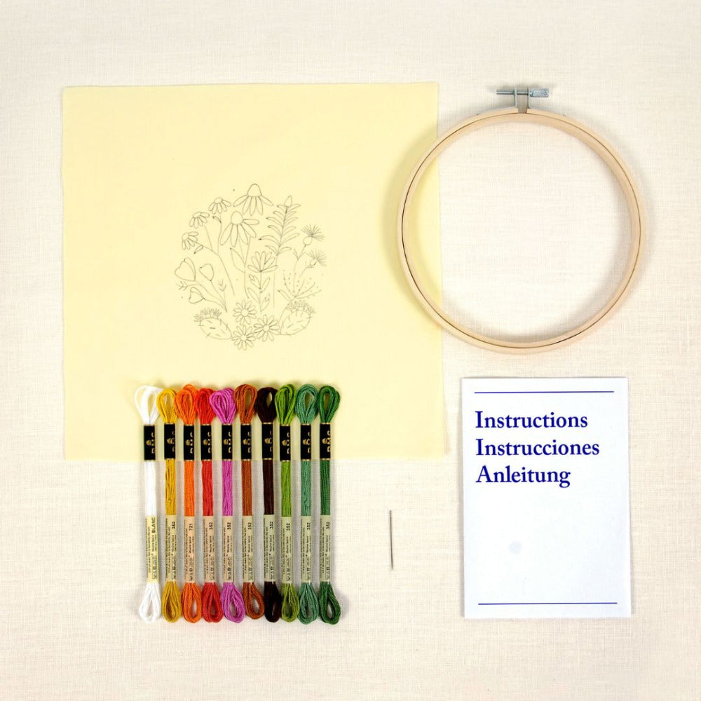 DMC Mediterranean Garden Embroidery Kit