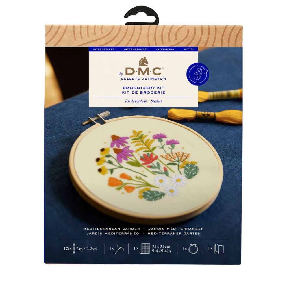 DMC Mediterranean Garden Embroidery Kit