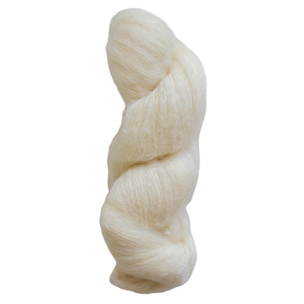 Mohair/Silk Blend Laceweight Undyed Yarn