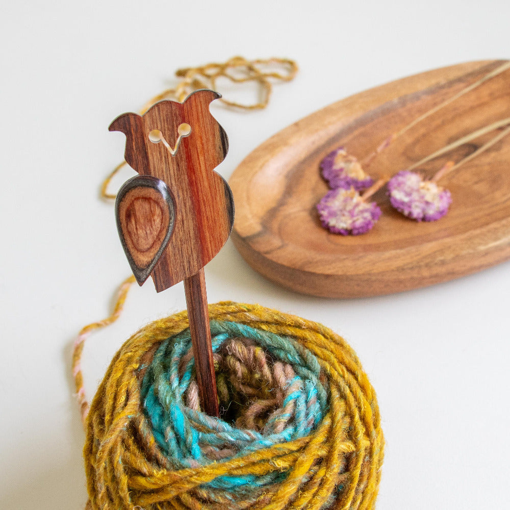 Flora Sleepy Owl Shawl Pin at The Krafty Mobile