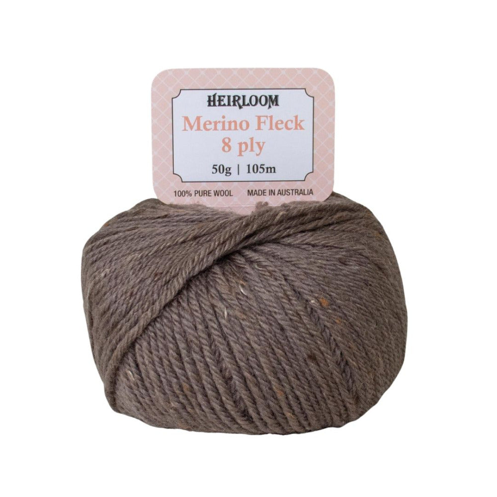 Heirloom Merino Fleck 8 Ply 6580 Shitake