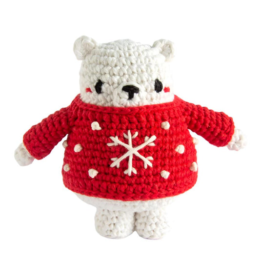 Hoooked Crocheted Amigurumi "Yule" Bear Kit