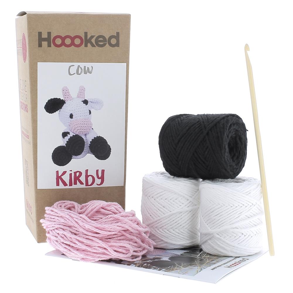 Hoooked Crocheted Amigurumi "Kirby" Cow Kit