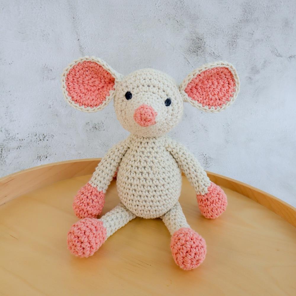 Hoooked Crocheted Amigurumi "Monica" Mouse Kit