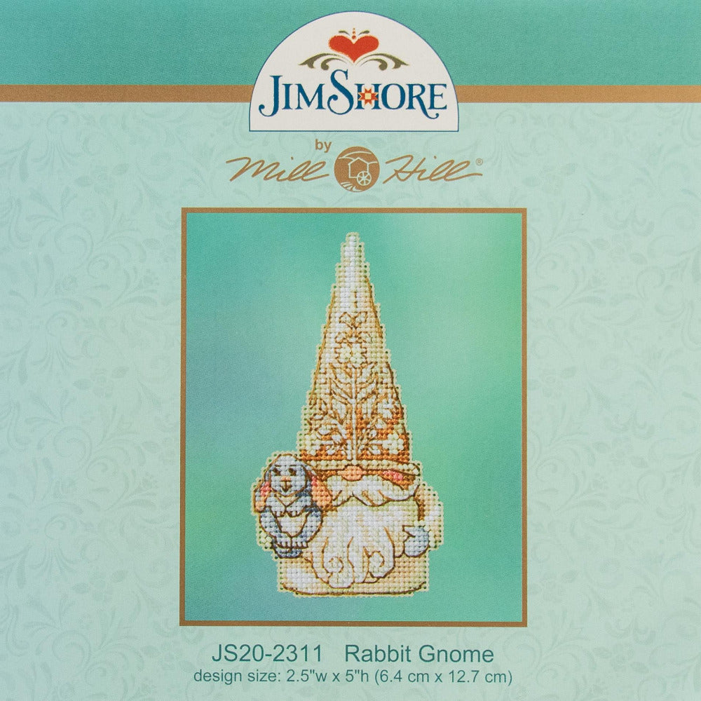 Mill Hill JS20-2311 Jim Shore Rabbit Gnome Counted Cross Stitch Kit