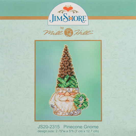 Mill Hill JS20-2315 Jim Shore "Pinecone Gnome" Counted Cross Stitch Kit