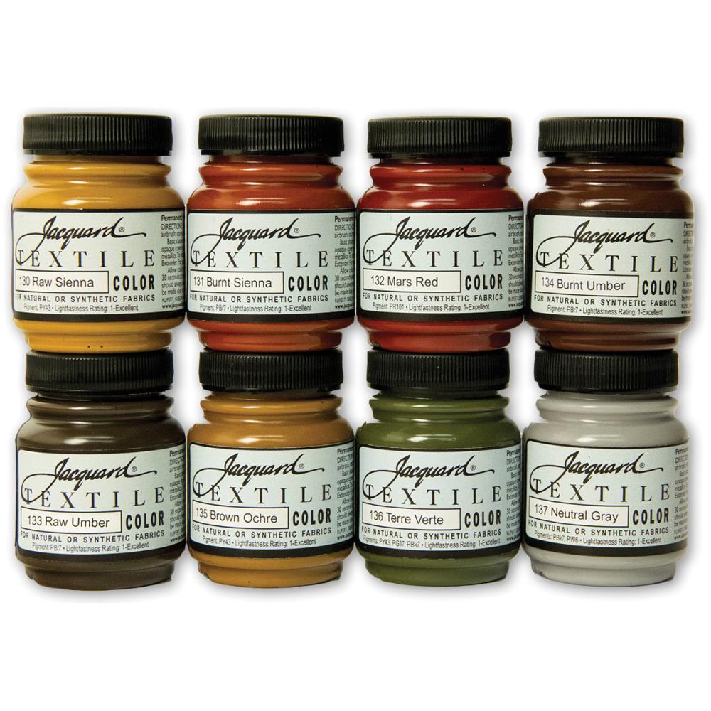 Jacquard Textile Colour Fabric Paint - Earthtones