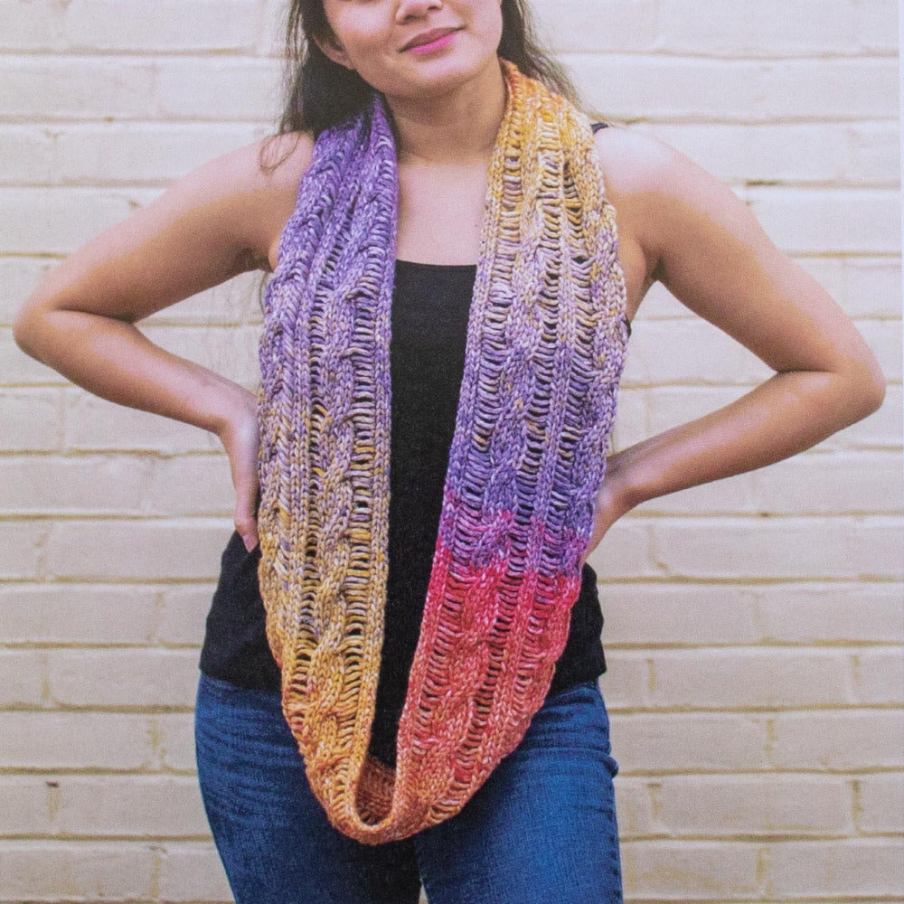 The Johanna Infinity Cowl featuring Juniper Moon Nimbus Paints