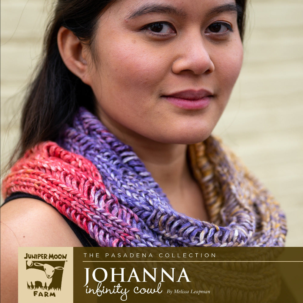 The Johanna Infinity Cowl featuring Juniper Moon Nimbus Paints