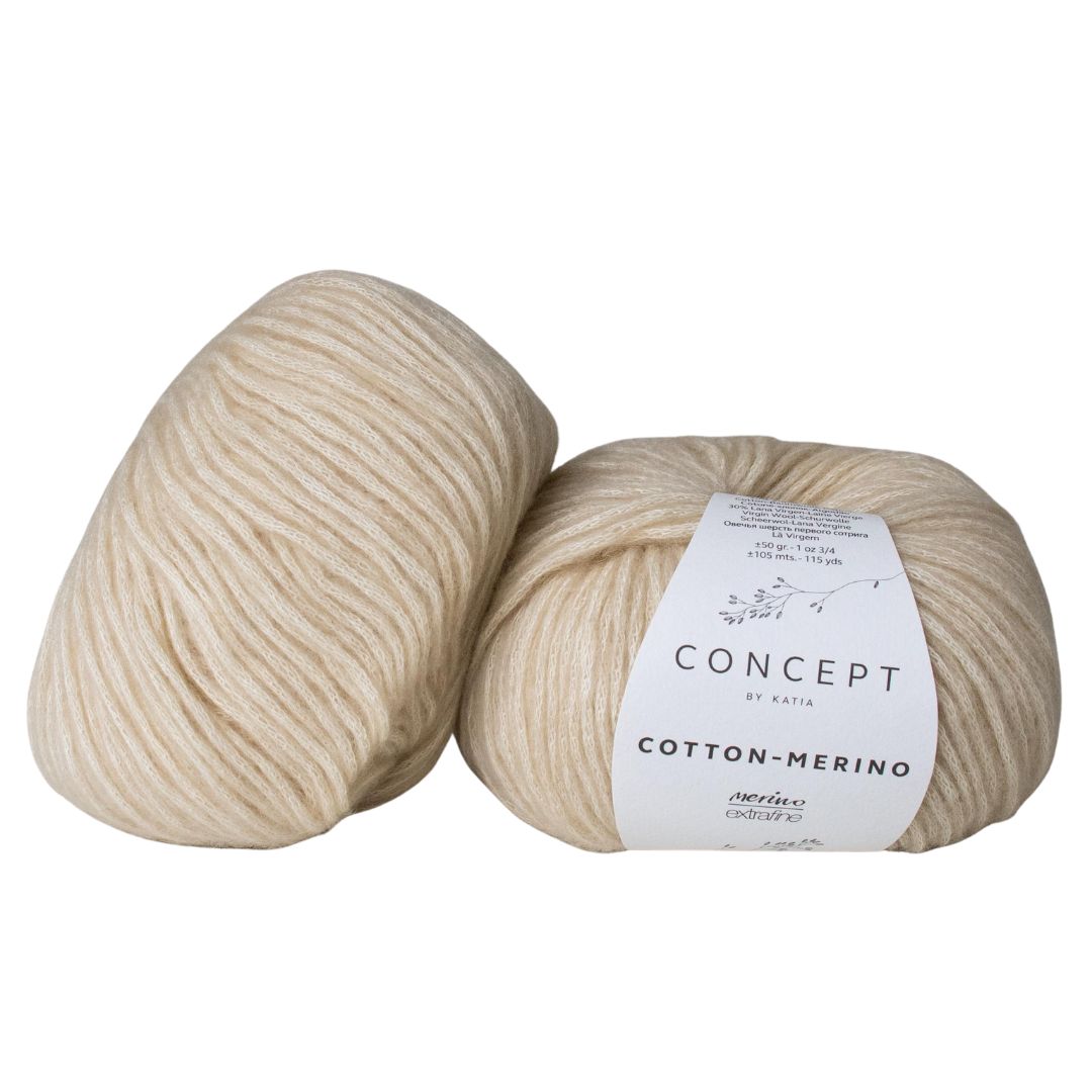 Katia Concept Cotton Merino 101 Natural