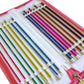 KnitPro Zing Aluminium Single Point Straight Knitting Needle Set 25cm