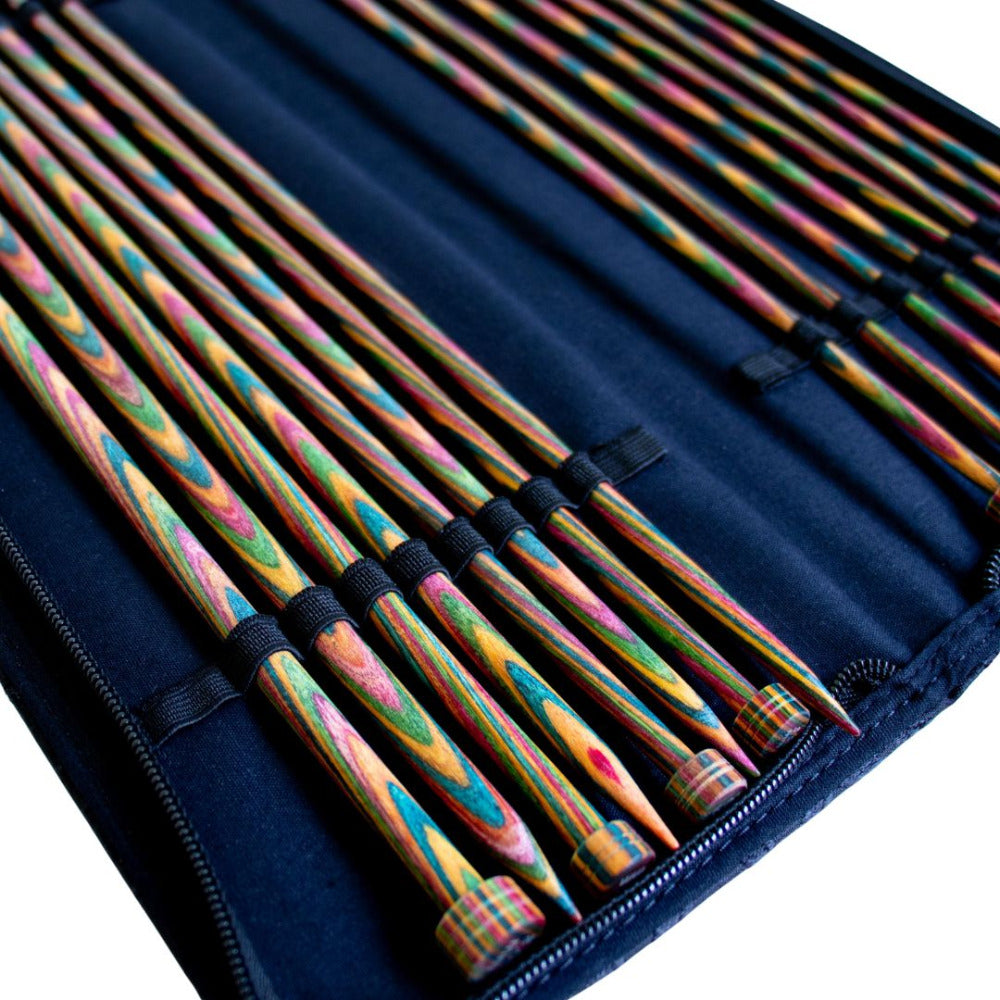 KnitPro Symfonie Wood Single Pointed Straight Knitting Needle Gift Set 35cm (14 inch)