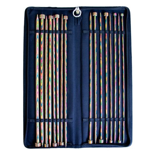 KnitPro Symfonie Wood Single Pointed Straight Knitting Needle Gift Set 35cm (14 inch)