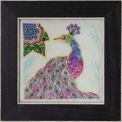 Mill Hill LB302314 Laurel Burch Peacock Counted Cross Stitch Kit