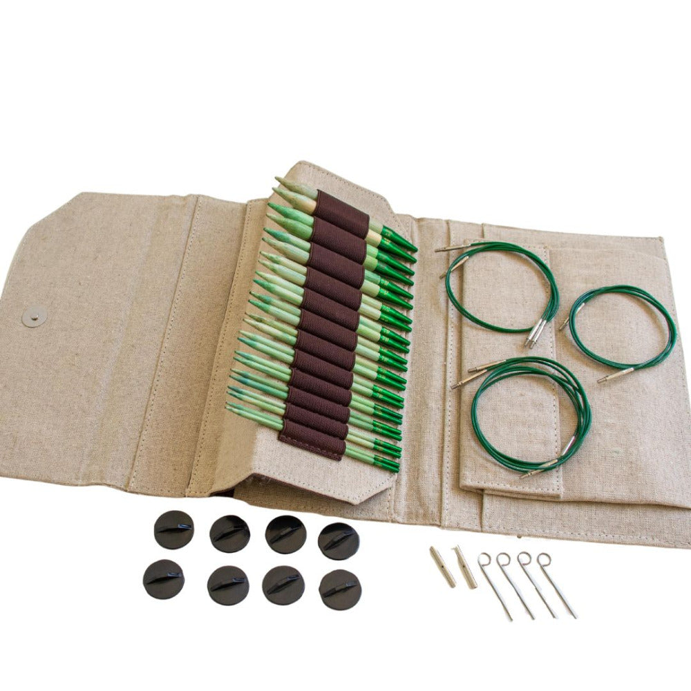 LYKKE 5 inch (12.7cm) Grove Interchangeable Bamboo Knitting Needle Set