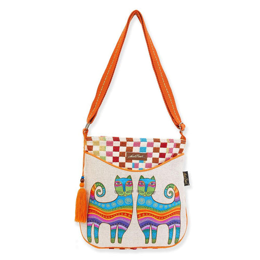 Laurel Burch Crossbody Prisma Cat Tote 