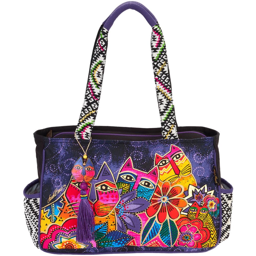 Laurel Burch Whiskered Cats Tote