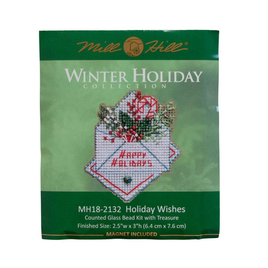 Mill Hill MH18-2132 Holiday Wishes Counted Cross Stitch Kit