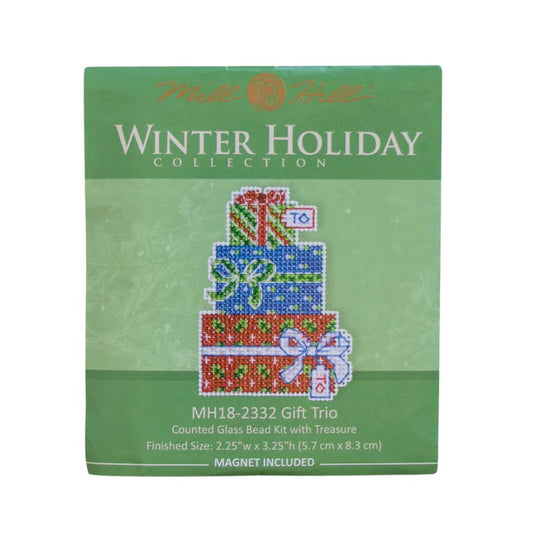 Mill Hill MH18-2332 Gift Trio Counted Cross Stitch Kit