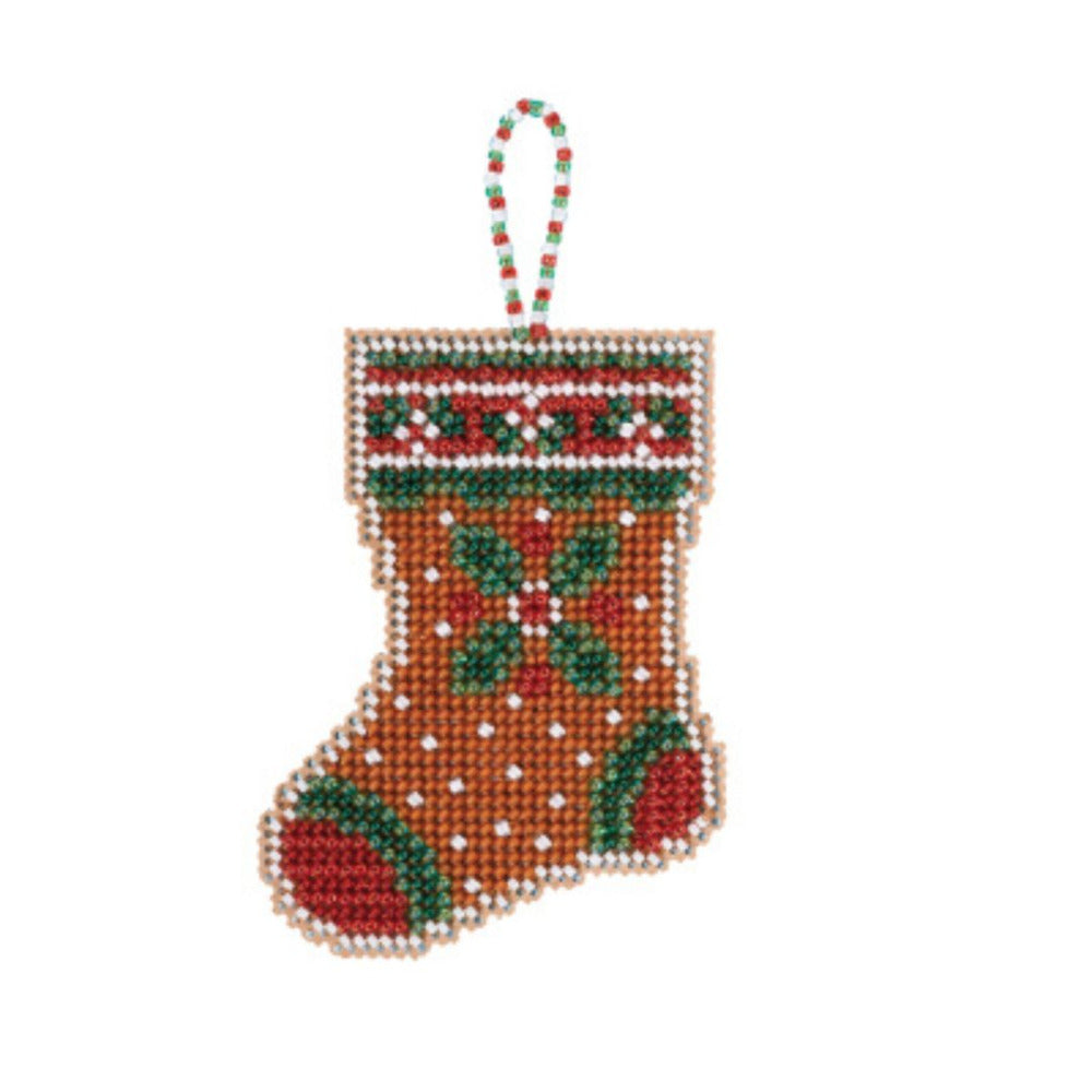 Mill Hill MH21-2112 Gingerbread Stocking Counted Cross Stitch Kit