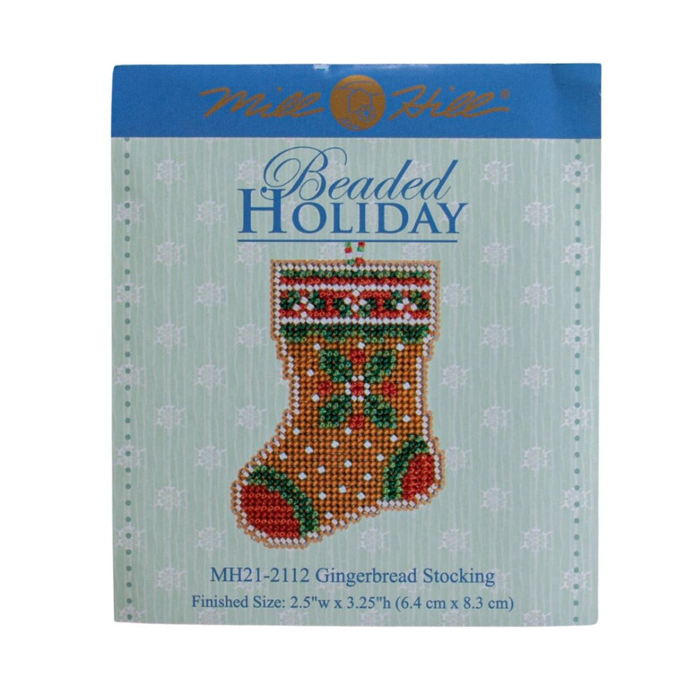 Mill Hill MH21-2112 Gingerbread Stocking Counted Cross Stitch Kit