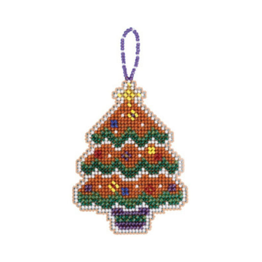 Mill Hill MH21-2115 Gingerbread Tree Counted Cross Stitch Kit