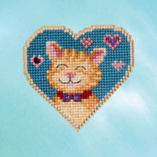 Mill Hill MH18-2312 Kitty Love Counted Cross Stitch Kit