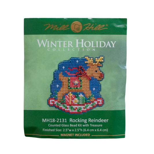 Mill Hill MH18-2131 Rocking Reindeer Counted Cross Stitch Kit