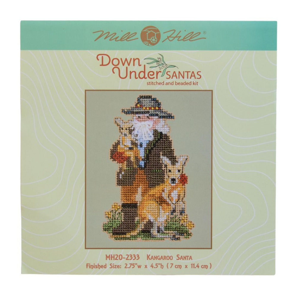 Mill Hill MH20-2333 Kangaroo Santa Counted Cross Stitch Kit