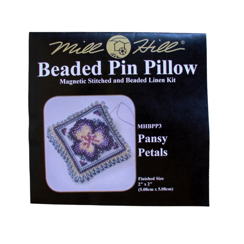 Mill Hill MHBPP3 Pansy Petals Pin Pillow Counted Cross Stitch Kit