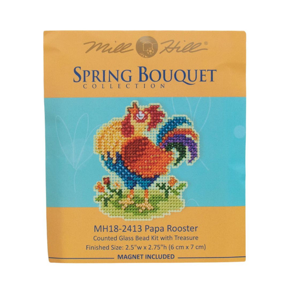 Mill Hill MH18-2412 Papa Rooster Counted Cross Stitch Kit