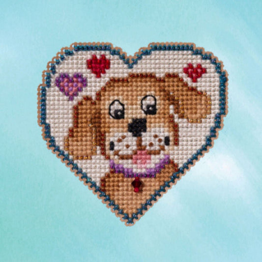 Mill Hill MH18-2315 Puppy Love Counted Cross Stitch Kit